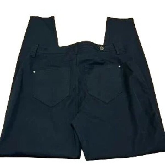 River Island Black Molly Twill Mid Rise Skinny Trouser Pants Size 6 NEW - Picture 7 of 10